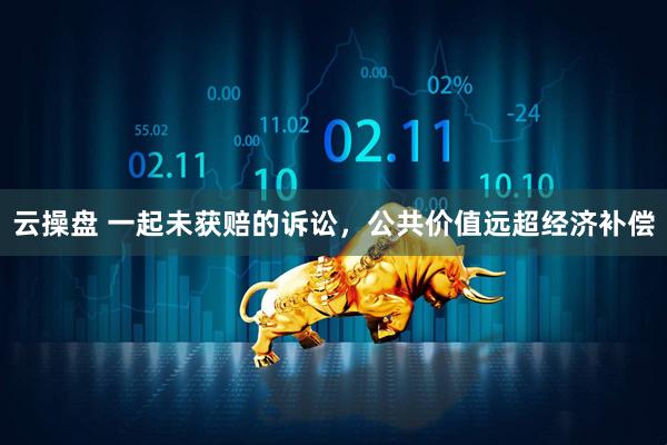云操盘 一起未获赔的诉讼，公共价值远超经济补偿